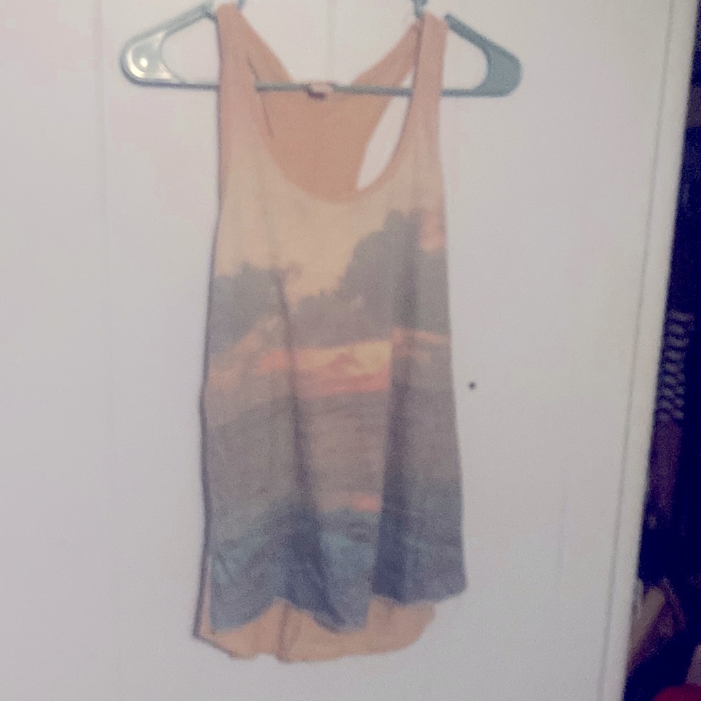 Peach/Pink/Grey tank top